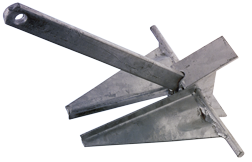 Allpa Galvanized Steel Plate Anchor Type 'Danforth', 2,5kg - 010025 72dpi - 9010025