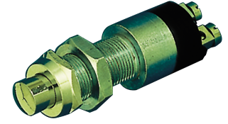 Allpa Chromed-Brass Push Button Switch, 30a, Bore Ø14mm - 014847 72dpi - 9014847