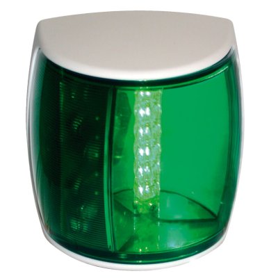 Hella Naviled-Pro Star Board Light, 9-33v, 112.5°, Bsh-2nm, White Housing With Green Lens - 041322 72dpi - 9041322