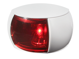 Hella Naviled Portside Light, 9-33v, 112,5°, Bsh-2nm, White Housing With Red Lens - 041353 72dpi - 9041353