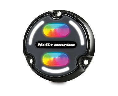 Hella Underwater Light Apelo A2, 30W, RGB Multi Color, 3000 Lumen, 2.5m Cable, Ip68/69, Charcoal Face - 041565 72dpi - 9041565