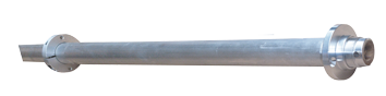 Allpa Aluminum Stern Tube Ø60x44mm, L=1500mm For Ø35mm Propeller Shaft Incl. Clamp - 042825 72dpi 1 1 - 9042835