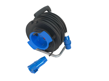 Allpa Neoprene Cable Drum, 50m Cee Plug To Cee Contra Plug - 045450 72dpi - 9045450