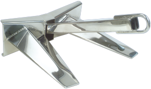 Allpa Stainless Steel Anchor, Polished, 20kg - 048816 72dpi - 9048820