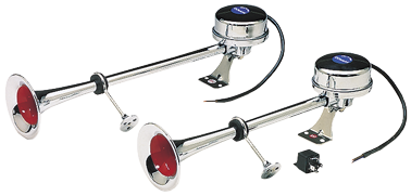 Allpa Stainless Steel Electro-Magnetic Boat Horn, Single Tone, L=400mm, 12v (112db(A)-370hz) - 05025 72dpi - 905025