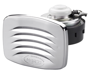 Allpa Electro-Magnetic Built-In Boat Horn With Chromed Plastic Grill, Single Tone, 12v - 05042 - 905043