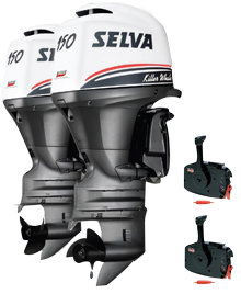 Selva Outboard Engine 2x Killer Whale 150efi-16v, E.st.xl.pt., 2x 150hp - 058497 72dpi - 9058497