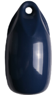 Allpa Fender Drop Model 'Dumpy', Ø150mm, L=300mm, Dark Blue (Size 1) (Inflatable With Ball Valve) - 059170 - 9059170