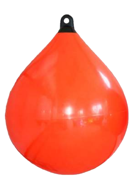 Allpa Solid Head Buoy, Ø450, L=620mm, Orange With Black Head (Size 2) - 059541 1 1 - 9059542