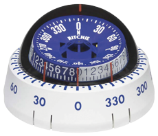 Ritchie Compass Model 'Tactician Xp-98w', Binnacle Mount Compass, Dial Ø76,2mm/5°, White - 067061 72dpi - 9067061