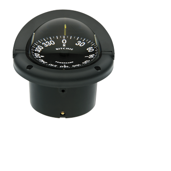 Ritchie Compass Model 'Helmsman', Hf-742, 12v, Flush Mount Compass, Dial Ø95mm/5°, Black - 067076 72dpi - 9067076