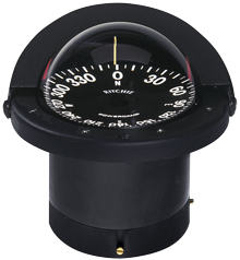 Ritchie Compass Model 'Navigator Fn-201', Flush Mount Compass, 12v, Dial Ø114,3mm/5°, Black - 067093 72dpi - 9067093