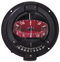 Ritchie Compass Model 'Navigator Bn-202', 12v, Bulkhead Mount Compass, Dial Ø93,5mm/5°, Black - 067095 72dpi - 9067095