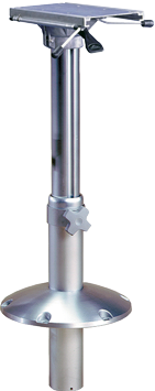 Allpa Aluminum Table Pedestal 'Orion' With Gas Lift Adjustment, H=355-675mm, With 360° Swivel - 069155 72dpi - 9069155