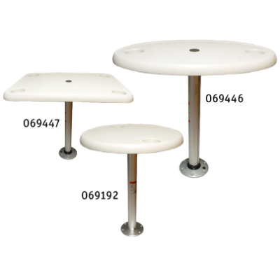Allpa Table Top Set 'Palm' (450x390mm) With Pedestal (H=685mm) And Base - 069192 1 - 9069492