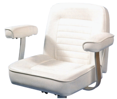 Allpa Boat Chair Model 'Royal', White Marine Grade Vinyl - 069215 72dpi - 9069215