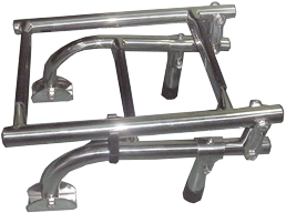 Allpa Stainless Steel Bathing Ladder, 2+2-Steps With Plastic Steps, Unfolded 235x880mm, Tube Ø22mm - 069801 72dpi - 9069801