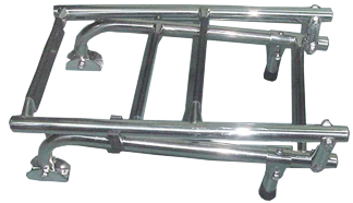 Allpa Stainless Steel Bathing Ladder, 3+2-Steps With Plastic Steps, Unfolded 235x1085mm, Tube Ø22mm - 069802 72dpi - 9069802