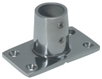 Allpa Stainless Steel Guard Railing Deck Socket 90°, Ø22,25mm With Square Base 76x43mm - 072100 72dpi - 9072100