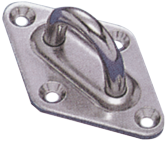 Allpa Stainless Steel Diamond Shaped Eye Plate, 40x64mm, Ø6mm - 078521 72dpi - 9078521