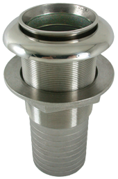 Allpa Stainless Steel Skin Fitting For Exhaust With Stainless Steel Anti-Reflux Valve, Ø52mm - 078700 72dpi - 9078701