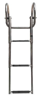 Allpa Stainless Steel Telescopic Bathing Ladder 'Prince' For Transform Platform; 2+1 Oval Steps - 078802 - 9078802