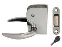 Allpa Stainless Steel Magnetic Door Latch Left With Lock (Without Strike), Door Thickness 16-18mm - 078905 72dpi - 9078905