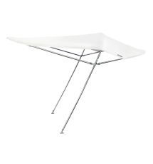 Stainles steel sun top model 'Aria' - white 