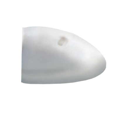 Allpa Plastic End-Cap For Fender Profile 'Radial 40', White - 080316 - 9080316