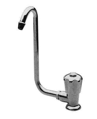 Allpa Chromed Plated Water Tap With Foldable 10mm-Swivel, Connection 3/8", Control Left - 081001 72dpi - 9081002