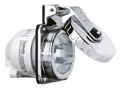 Allpa Nema-32a-Shore Power Inlet, Stainless Steel, 32a/230v, Earthed, Threaded Sealing Cover, Ip56 - 089325 72dpi - 9089325