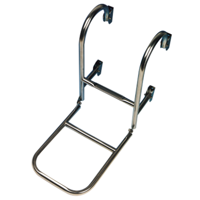 Allpa Stainless Steel Bathing Ladder, 4-Steps, For Deck Mount, Dims. Unfolded 260x1010mm, Tube Ø20mm - 110041 72dpi - 110041