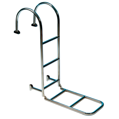 Allpa Stainless Steel Bathing Ladder, 5-Steps, For Deck Mount, Dims. Unfolded 300x1400mm, Tube Ø25mm - 110047 72dpi - 110047