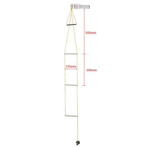 Allpa Flushmount Safety Rope Ladder, L=235mm, Ø48mm - 1651558 03 72dpi - 1651558