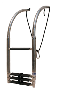 Allpa Telescopic Stainless Steel 4-Step Bathing Ladder For Inflatable Boat - 269060 - 269060
