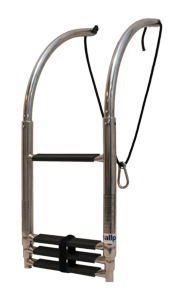 Allpa Telescopic Stainless Steel 4-Step Bathing Ladder For Inflatable Boat - 269060 - 269060