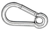 Allpa Stainless Steel Snap Hook With Eye, Ø5mm, H=50mm (Breaking Load 280kg) - 291200 72dpi - 291200