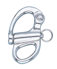 Allpa Stainless Steel Snap Shackle With Fixed Eye, A=Ø12mm, B=9mm, L=52mm (Breaking Load 1800kg) - 296100 72dpi - 296100