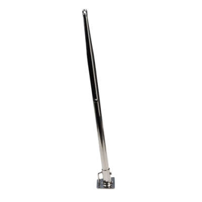 Allpa Stainless Steel Tapered Stanchion Ø25mm, H=500mm, 2-Holes (250/500mm) - 42193 72dpi - 42193