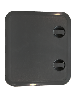 Allpa Plastic Hatch, 315x440mm, 2x Handle, 180°, Black - 484167 z - 484167/Z