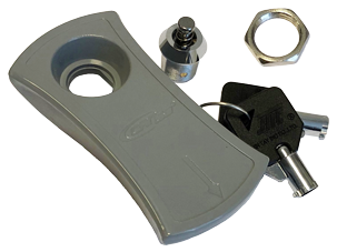 Allpa Lock With Key, Spare Key For Plastic Hatch, Grey - 484170 - 484170
