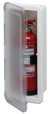 Allpa Plastic Fire Extinguisher Holder With Transparent Lid, 430x180x110mm - 484210 1 72dpi - 484210