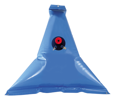 Allpa Flexible Plastic Drinking Water Tank, 55l, 950x950mm, Triangular Model - 486056 72dpi - 486056