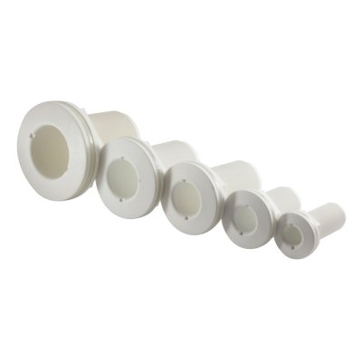 Allpa Plastic Skin Fitting, 1/2", With Outer Thread, White - 486610 72dpi - 486610