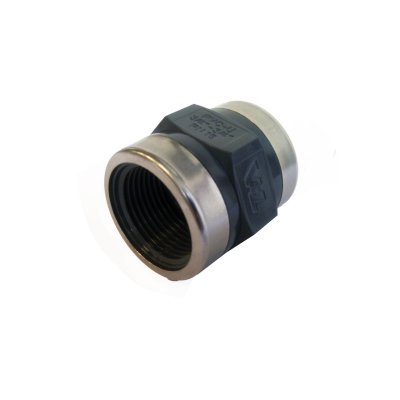 Allpa Plastic Straight Coupling Female, Reinforced With Stainless Steel Ring, 3/4"X3/4", 16bar - 486901 72dpi - 486901