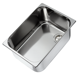 Allpa Stainless Steel Sink 320x260x150mm, With Angled Drain - 488007 72dpi - 488007