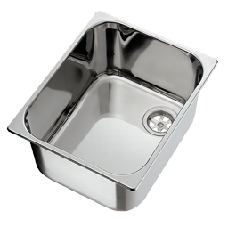 Allpa Stainless Steel Sink 355x260x150mm, With Angled Drain - 488008 72dpi - 488008