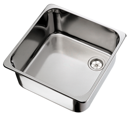Allpa Stainless Steel Sink 360x360x150mm, With Angled Drain - 488010 72dpi - 488010