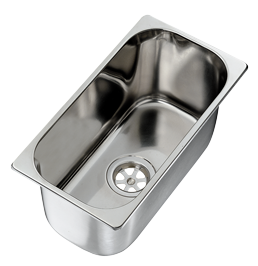Allpa Stainless Steel Sink 320x170x150mm, With Angled Drain - 488011 72dpi - 488011