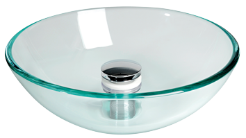 Allpa Sink, Round, Glass (Without Drain) Ø420x140mm - 488039 72dpi - 488039